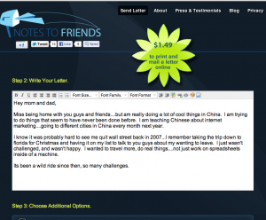 写给爸爸妈妈的信